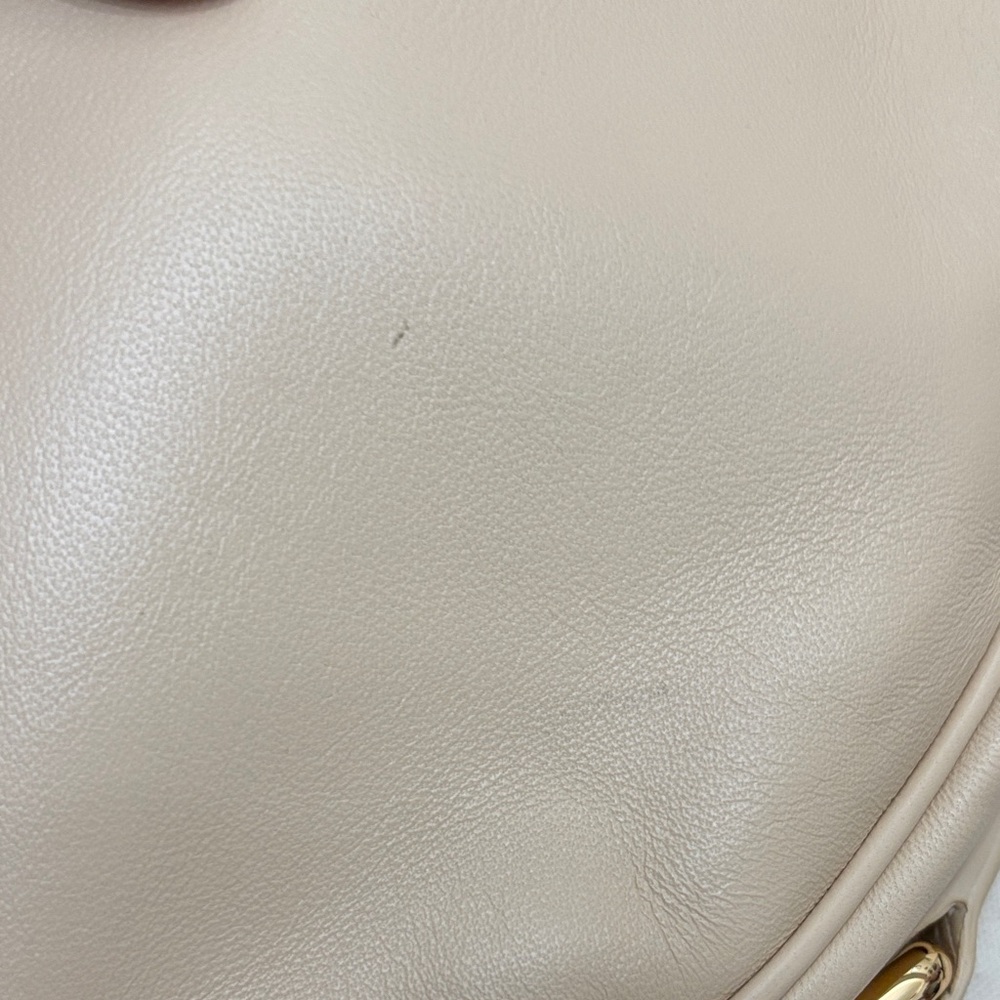 BY FAR Cream Leather Shoulder Bag - Picture 5 of 9